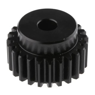 RS PRO Steel 24 Teeth Spur Gear 2 Module 12mm Bore 48mm Pitch Diameter 38mm Hub Diameter 20mm Face Width 521-6604