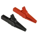 Staubli Black and Red Insulated Crocodile Clip, Brass Contact, 32A Current, 20mm Jaw Opening 99.00077