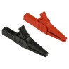 Staubli Black and Red Insulated Crocodile Clip, Brass Contact, 32A Current, 20mm Jaw Opening 99.00077