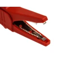 Staubli Black and Red Insulated Crocodile Clip, Brass Contact, 32A Current, 20mm Jaw Opening 99.00077