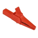 Staubli Black and Red Insulated Crocodile Clip, Brass Contact, 32A Current, 20mm Jaw Opening 99.00077