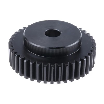 RS PRO Steel 40 Teeth Spur Gear 2 Module 15mm Bore 80 mm Pitch Diameter 55 mm Hub Diameter 521-6654