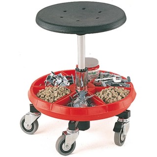 Bott 2 Tread Polyurethane Mobile Stool 0.475m Platform Height Red Black 88601003