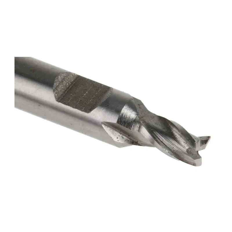 RS PRO End Mill, 4 mm Cutter Diameter, Cobalt High Speed Steel, 6 mm Flat Shank, 6.5 mm Cut Length, 32.5 mm Overall 523-0492