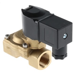 Buschjost Solenoid Valve 2 Port NC Threaded Brass Body G 1/2, 24V DC 8240200.9101.02400