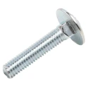 RS PRO Bright Zinc Steel Metric M10 x 100 mm Coach Bolt 512-0991