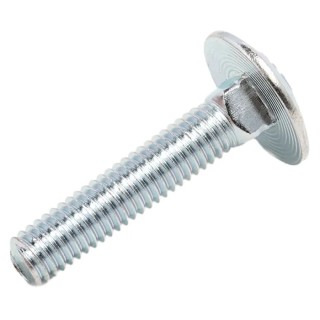 RS PRO Bright Zinc Steel Metric M10 x 100 mm Coach Bolt 512-0991