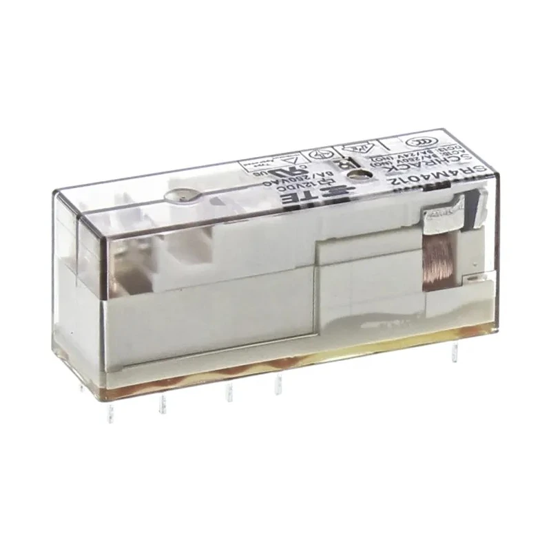 TE Connectivity Force Guided Relay 12V DC Coil Voltage 4-Pole SR4M4012 8-1415053-1