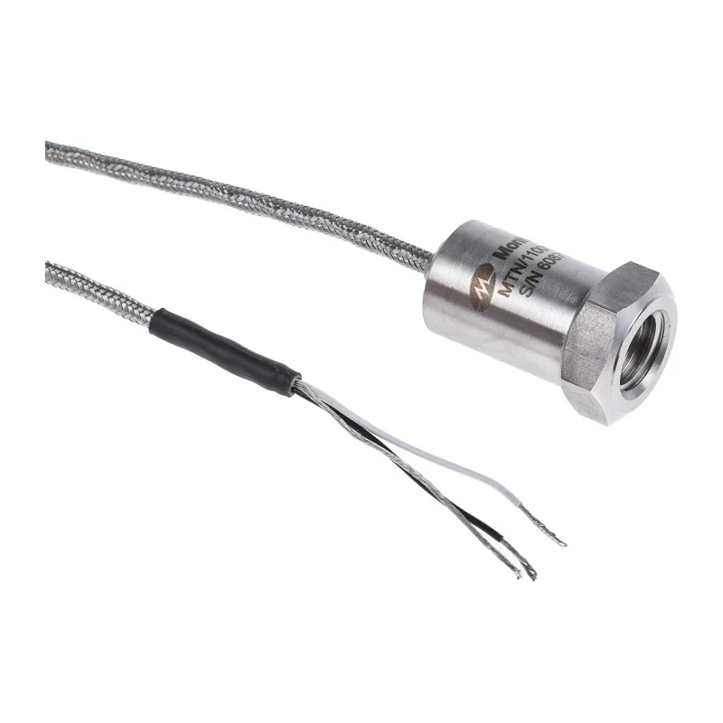 Monitran Industrial Vibration Sensor IP67 Stainless Steel Body 5m Cable -55°C to 140°C MTN/1100CQ