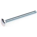 RS PRO Bright Zinc Steel Coach Bolt M10 x 100 mm, Metric Thread, Grade 4.8, Square Neck, DIN 603/DIN 555 512-1102