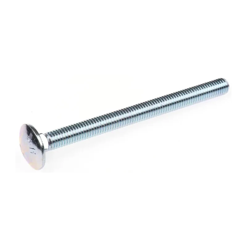 RS PRO Bright Zinc Steel Coach Bolt M10 x 100 mm, Metric Thread, Grade 4.8, Square Neck, DIN 603/DIN 555 512-1102