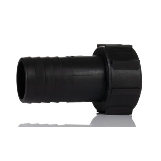 RS PRO Hose Connector 2 in ID Hosetail Outlet Polypropylene Body Black 10 Bar Pressure IBF/200HT-PG