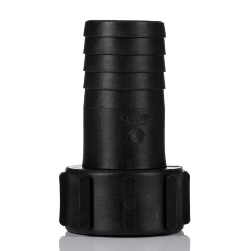 RS PRO Hose Connector 2 in ID Hosetail Outlet Polypropylene Body Black 10 Bar Pressure IBF/200HT-PG