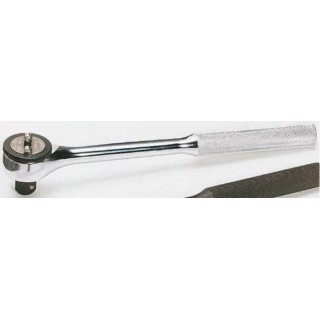 Stanley 9.53 mm Ratchet with Ratchet Handle, 7.5in Overall Length, Nickel Chrome Plated 5252A