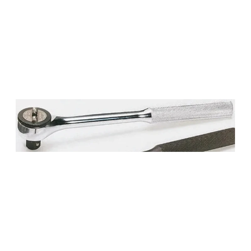 Stanley 9.53 mm Ratchet with Ratchet Handle, 7.5in Overall Length, Nickel Chrome Plated 5252A