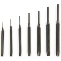 Stanley 7-Piece Pin Punch Set, Steel S2, 3.18mm Shank, Black-Oxide Finish 47A