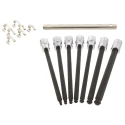 Stanley Hex Screwdriver Bit Set, Steel Material, 7 Pieces, Sizes Hex 1/8 to Hex 3/8, Model 4900BD