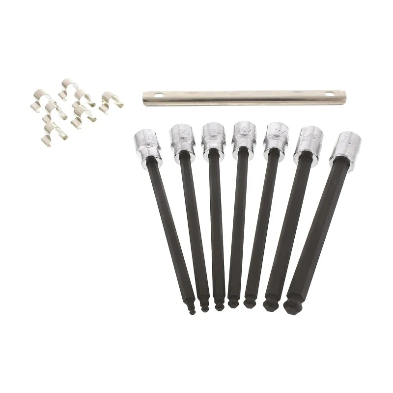 Stanley Hex Screwdriver Bit Set, Steel Material, 7 Pieces, Sizes Hex 1/8 to Hex 3/8, Model 4900BD