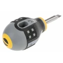 Bahco Stubby Screwdriver, 25 mm Blade Length, 83 mm Overall Length, Insulated Bi-Material Handle BE-8355