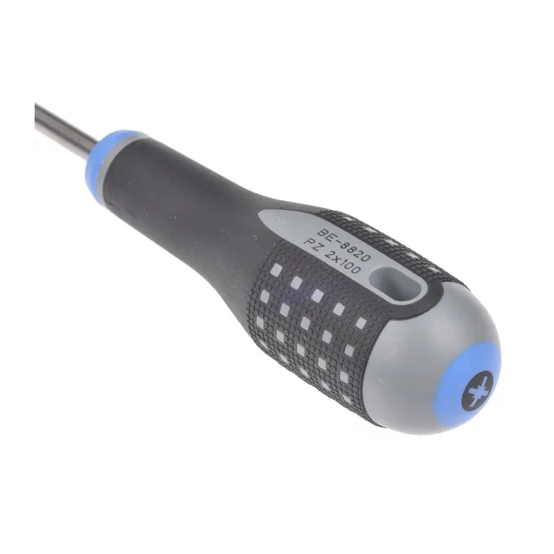 Bahco Standard Screwdriver PZ2 Tip 100 mm Blade Bi-Material Handle Alloy Steel Blade BE-8820