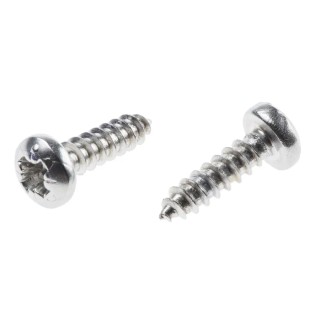 RS PRO Plain Stainless Steel Pan Head Self-Tapping Screw 13 mm Thread Size 6 522-1432