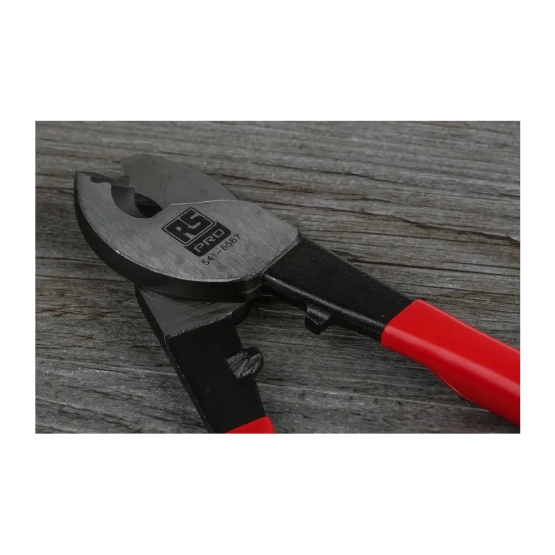 RS PRO Flush Cable Cutter, Chrome Molybdenum Steel Jaw, 238 mm Overall Length, 16 mm Maximum Cutting Capacity 541-6567