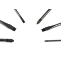 Bahco Phillips and Slotted Standard Screwdriver Set, 6-Piece, Ergonomic, Black Oxide Tips BE-9881