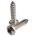 RS PRO Plain Stainless Steel Pan Head Self-Tapping Screw 19 mm Thread Size 8 Model 522-1476