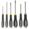 Bahco Pozidriv Standard Screwdriver Set, 6-Piece with Slotted 0.5 to 1.2 mm and Pozidriv PZ1, PZ2 Tips BE-9882