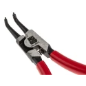 RS PRO Chrome Molybdenum Steel External Circlip Plier with PVC Handle, Bent Jaw 38mm, Overall Length 125mm 541-6848