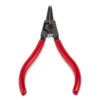 RS PRO 1-Piece Circlip Plier 135mm Overall Length 45mm Jaw Straight Bent Jaw Style 10 To 25 mm Circlip Size Range 541-6860