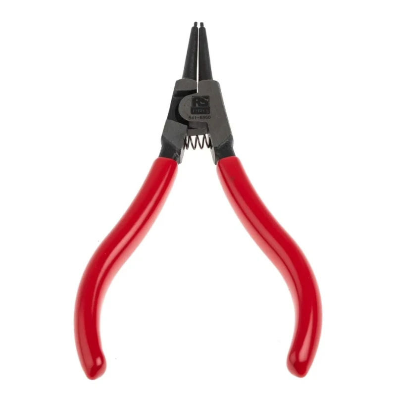 RS PRO 1-Piece Circlip Plier 135mm Overall Length 45mm Jaw Straight Bent Jaw Style 10 To 25 mm Circlip Size Range 541-6860