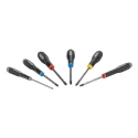 Bahco Phillips, Pozidriv, Slotted Standard Screwdriver Set, 6-Piece BE-9886