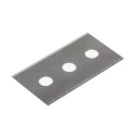 NEUTRAL Carbon Steel Flat Safety Knife Blade 48.2 x 22 mm 0.3 mm Thickness 10 Pieces 541-6624