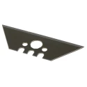 RS PRO Carbon Steel Flat Safety Knife Blade 0.6mm Thickness 10 Pieces Heavy Duty 541-6646