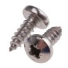 RS PRO Stainless Steel Pan Head Plain Finish Pozidriv Drive Self-Tapping Screw Thread Size 10 Length 13mm 522-1498