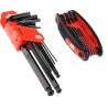 RS PRO 16 Piece L Metric Hex Key Set, Hex Ball End, Size 1.5 to 10 mm, Alloy Steel, Chrome Finish 542-3492