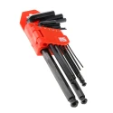 RS PRO 16 Piece L Metric Hex Key Set, Hex Ball End, Size 1.5 to 10 mm, Alloy Steel, Chrome Finish 542-3492