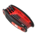 RS PRO 16 Piece L Metric Hex Key Set, Hex Ball End, Size 1.5 to 10 mm, Alloy Steel, Chrome Finish 542-3492