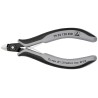 Knipex Mini Head Without Bevel ESD Safe Side Cutter 120mm, Ball Bearing Steel Jaw, Bi-Metal Handle 79 22 120 ESD