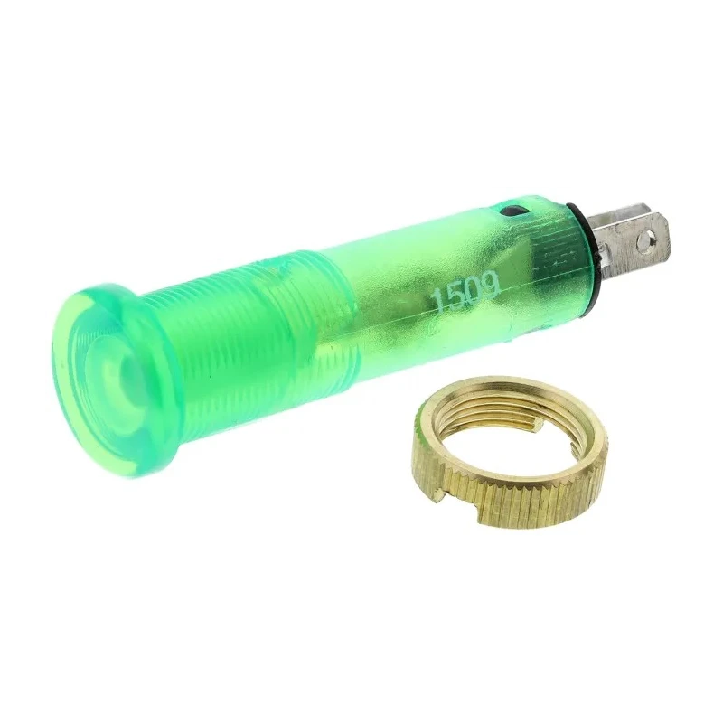 Schneider Electric Panel Mount Indicator Pilot Light Flush Mount 24V 18mA Green LED Round 8.2mm Cutout Harmony Series XVLA233