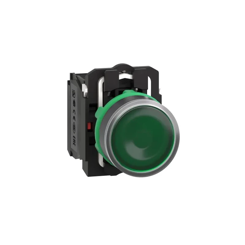 Schneider Electric Harmony XB5 Series Illuminated Push Button Switch, Slow Break, Panel Mount, 22 mm Cutout, SPDT XB5AW33M5