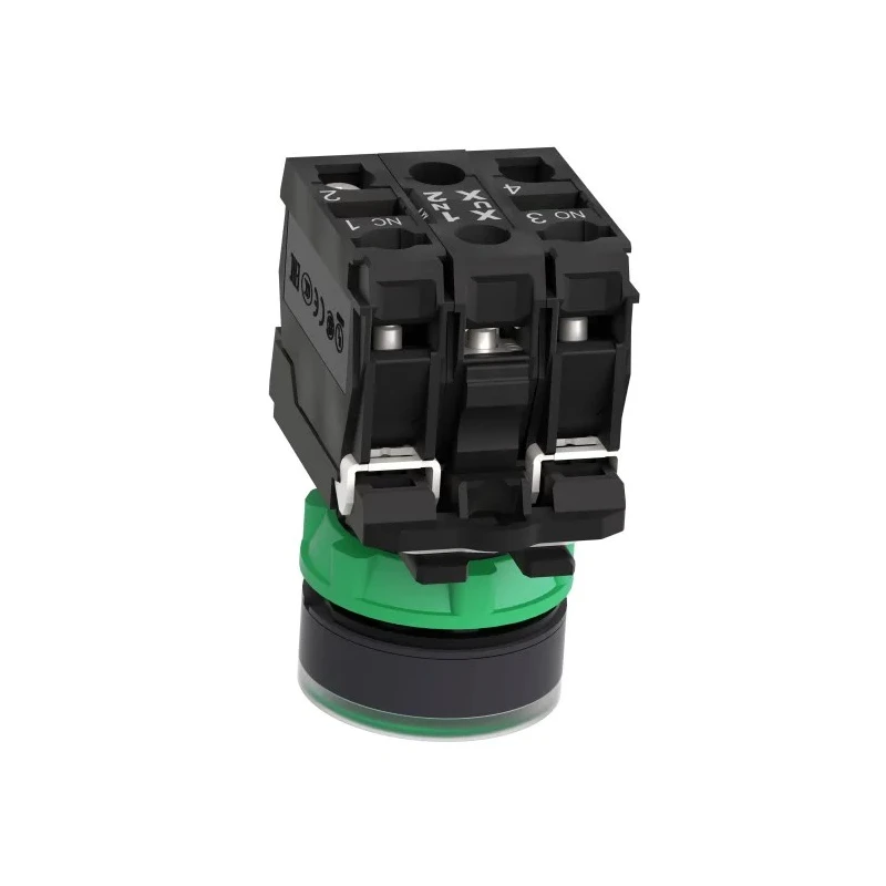 Schneider Electric Harmony XB5 Series Illuminated Push Button Switch, Slow Break, Panel Mount, 22 mm Cutout, SPDT XB5AW33M5