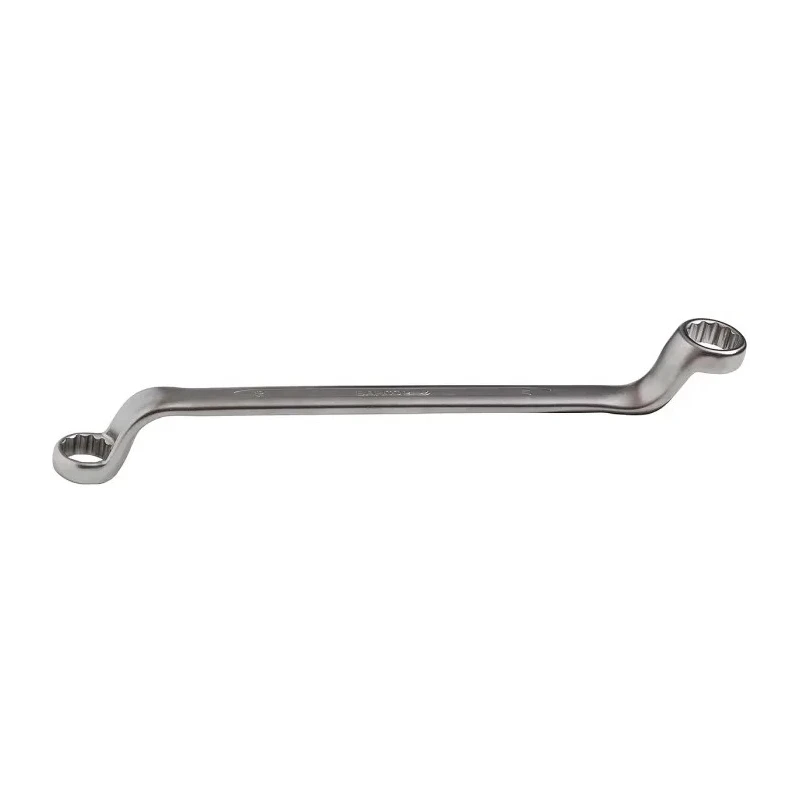 Bahco Offset Ring Spanner 17 to 19 mm² Chrome Finish Alloy Steel 266mm Length 2M-17-19