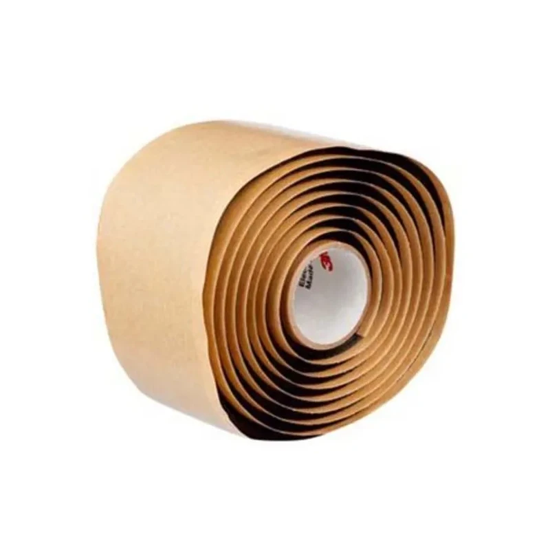 3M Black Synthetic Rubber Electrical Tape 38mm Width x 1.5m Length Silicone Adhesive 80°C Max Operating Temperature 80000