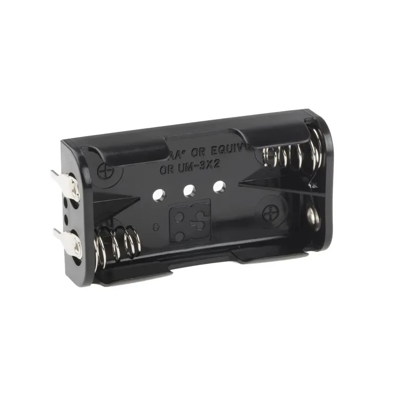 RS PRO AA Battery Holder Coil Spring, 2 Cells, Polypropylene Body, Surface Mount 611-9598