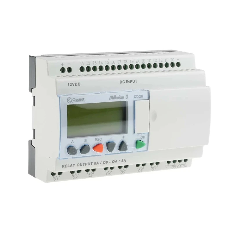 Crouzet Millenium 3 Series Expandable Logic Module 16 Inputs Digital Analogue, 10 Relay Outputs, 12V DC 88970165
