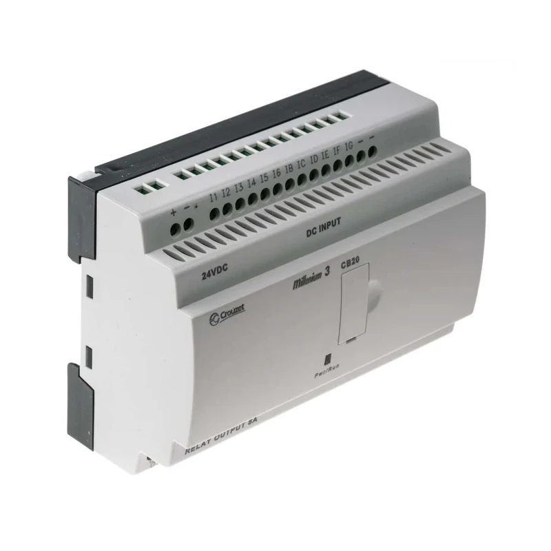 Crouzet Millenium 3 Series Logic Module 18-Input Analogue Digital Input 8 Relay Outputs 24V DC 8A 88970031