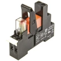 TE Connectivity Electromechanical Interface Relay, DIN Rail Mount, 24V AC Coil, DPDT, 8A Switching RT4S4R24 2-1415073-1