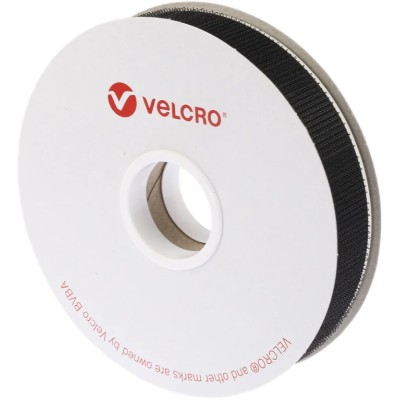 Velcro Black Hook Tape 20mm x 5m Water Based Acrylic Polymer Adhesive PS-18 EB88020330118264